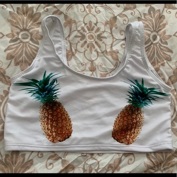 Zaful Other - *50% OFF* ZAFUL Pineapple Swimsuit Top
